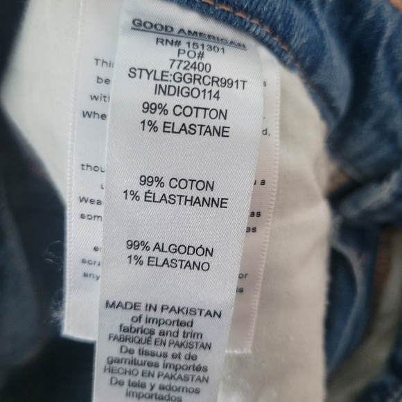 Good American Distressed Hem Jeans - Picture 7 of 7